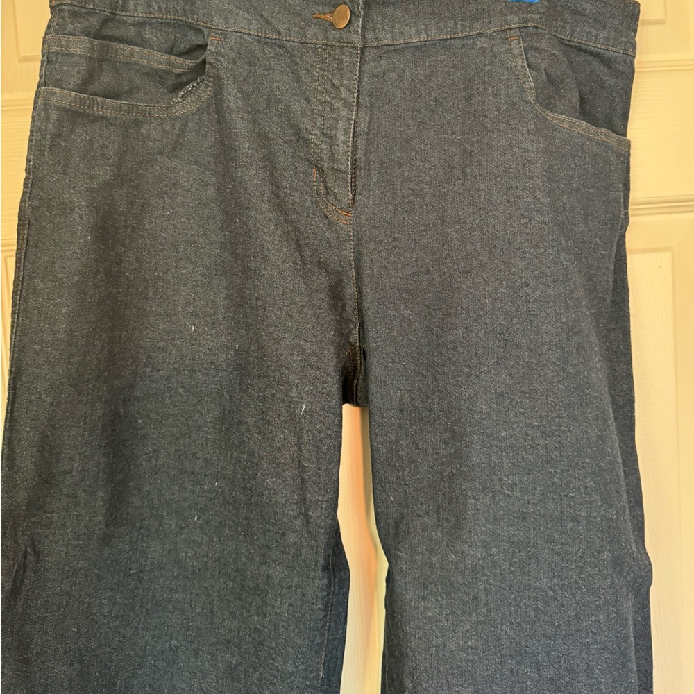 Eileen Fisher cropped denim jeans size extra large